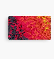 Low Resolution Poly-Designed Flame Canvas Print