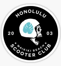 Honolulu Scooter Club Sticker