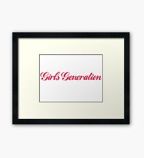 SNSD Framed Print