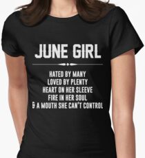 June girl hated by many Fitted T-Shirt
