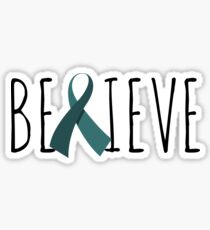 Pegatina Creer - Teal Ribbon