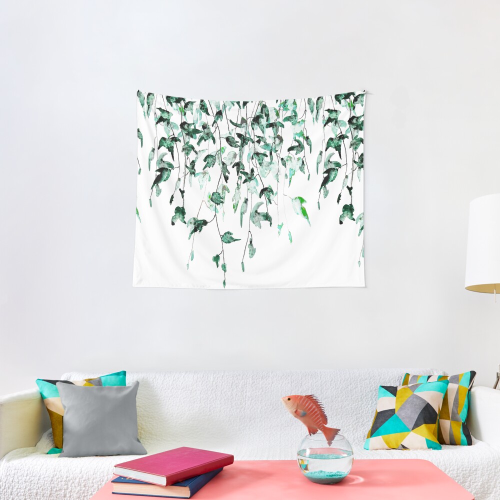 Ivy on the wall Tapestry