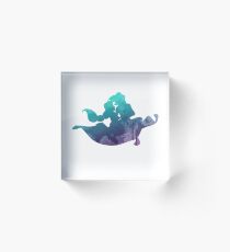 Prince and Princess Inspired Silhouette Acrylic Block
