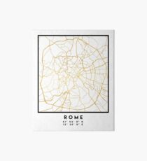 ROME ITALY CITY STREET MAP ART Galeriedruck