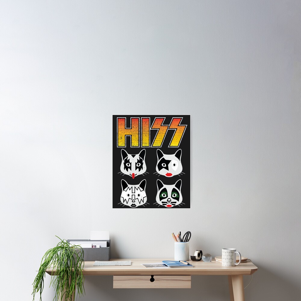 Hiss Kiss - Cats Rock Band Poster