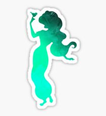 Princess with bird Inspired Silhouette Sticker