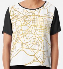 TAIPEI TAIWAN CITY STREET MAP ART Chiffon Top