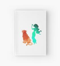 Princess and tiger Inspired Silhouette Hardcover Journal