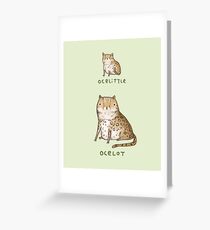 Ocelittle Ocelot Greeting Card