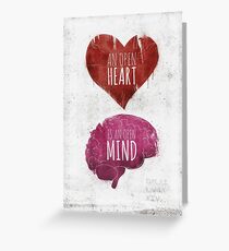 Open Heart, Open Mind Greeting Card