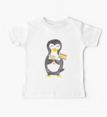 Proud as a Penguin - Aqua Baby Tee