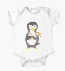 Proud as a Penguin - Aqua One Piece - Short Sleeve