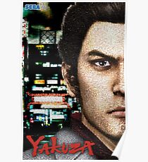 Kazuma Kiryu - Mosaic Poster