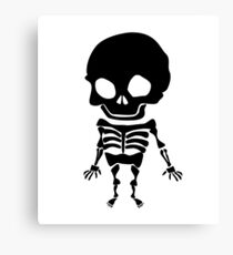 Funny little skeleton Canvas Print