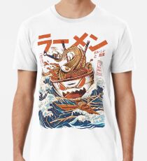 Die großen Ramen vor Kanagawa Männer Premium T-Shirts