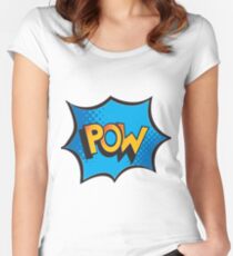 Comic explosion Women's Fitted Scoop T-Shirt