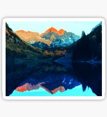 The Wonderful Maroon Bells - Landscapes of USA Sticker