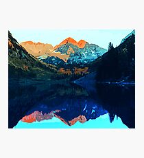 The Wonderful Maroon Bells - Landscapes of USA Photographic Print