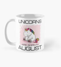 Einhörner sind im August geboren Shirt Einzigartiges Einhorn-Geschenk Tasse (Standard)