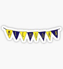 Michigan pennant Sticker
