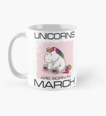 Einhörner sind im März geboren Shirt Einzigartiges Einhorn Geschenk Tasse (Standard)