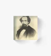 Vintage Charles Dickens Portrait Acrylic Block