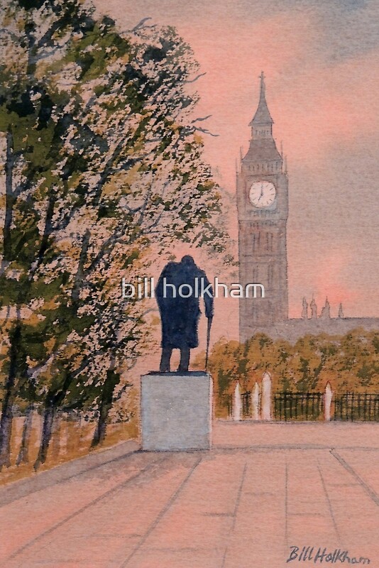 "Big Ben And Winston Churchill" By Bill Holkham | Redbubble