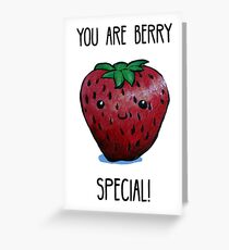 Food Pun - You are Berry Special Greeting Card