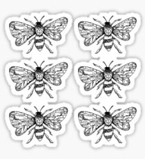 Honey Bee Sticker Pack of 6 Sticker