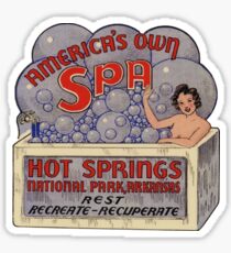 Hot Springs National Park Arkansas Vintage Retro Travel Decal Sticker