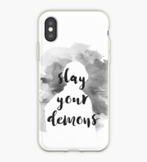 Bellamy Blake Slay Your Demons Charity - Grey iPhone Case