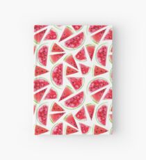 Watercolor watermelon slices Hardcover Journal