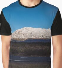 Snow Covered Mt Ruapehu Graphic T-Shirt