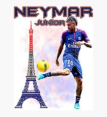 Neymar Jr Paris Tshirt Photographic Print