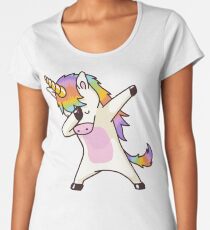 Dabbing Unicorn Shirt Hip Hop Dap Pose Women's Premium T-Shirt