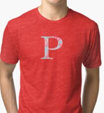 Rho Splash Greek Letter Tri-blend T-Shirt