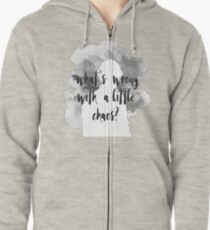 Bellamy Blake What's Wrong With A Little Chaos - Grey Zipped Hoodie
