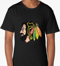 Jerry Hawk -- Blackhawks Jerry Garcia Long T-Shirt