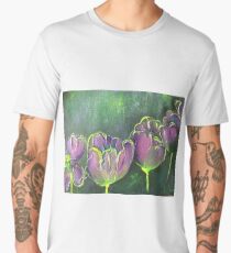 Purple Tulips Men's Premium T-Shirt