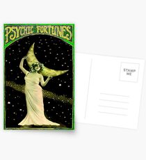 PSYCHIC FORTUNES : Vintage Fortune Telling Print Postcards