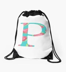 Rho Watermelon Letter Drawstring Bag