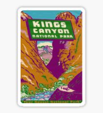 Vintage Kings Canyon National Park California Travel Decal Sticker
