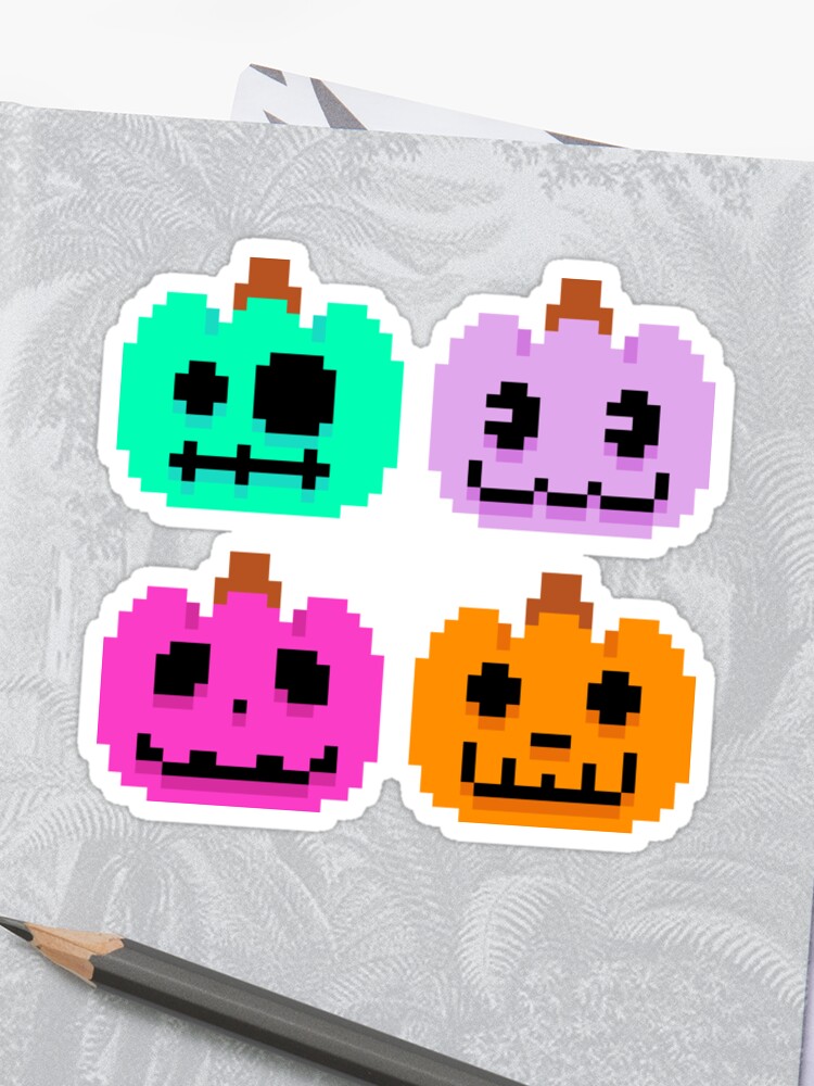Acnl Pixel Pumpkins Sticker