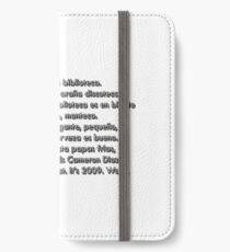 Spanish 101 Rap iPhone Wallet/Case/Skin