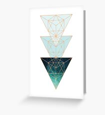 Geometric Triangles Greeting Card