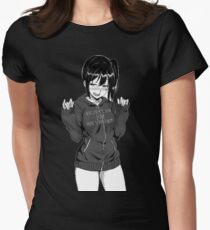 Anime girl Women's Fitted T-Shirt