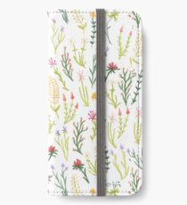Fun Floral Pattern iPhone Wallet/Case/Skin