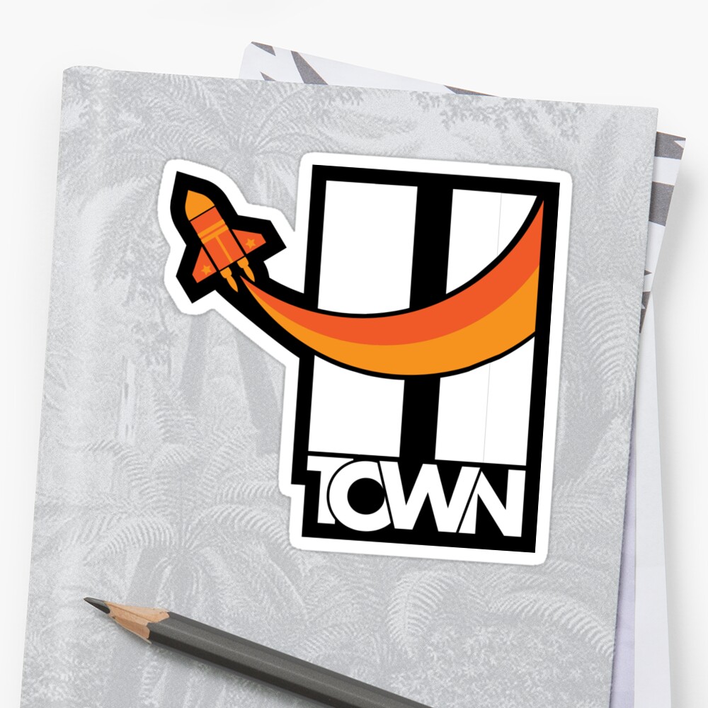 "H-Town " Sticker By Jcodsign | Redbubble