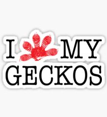 Pegatina I Heart MY GECKOS