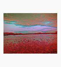 Lake as if on fire - Sky as if alive Photographic Print